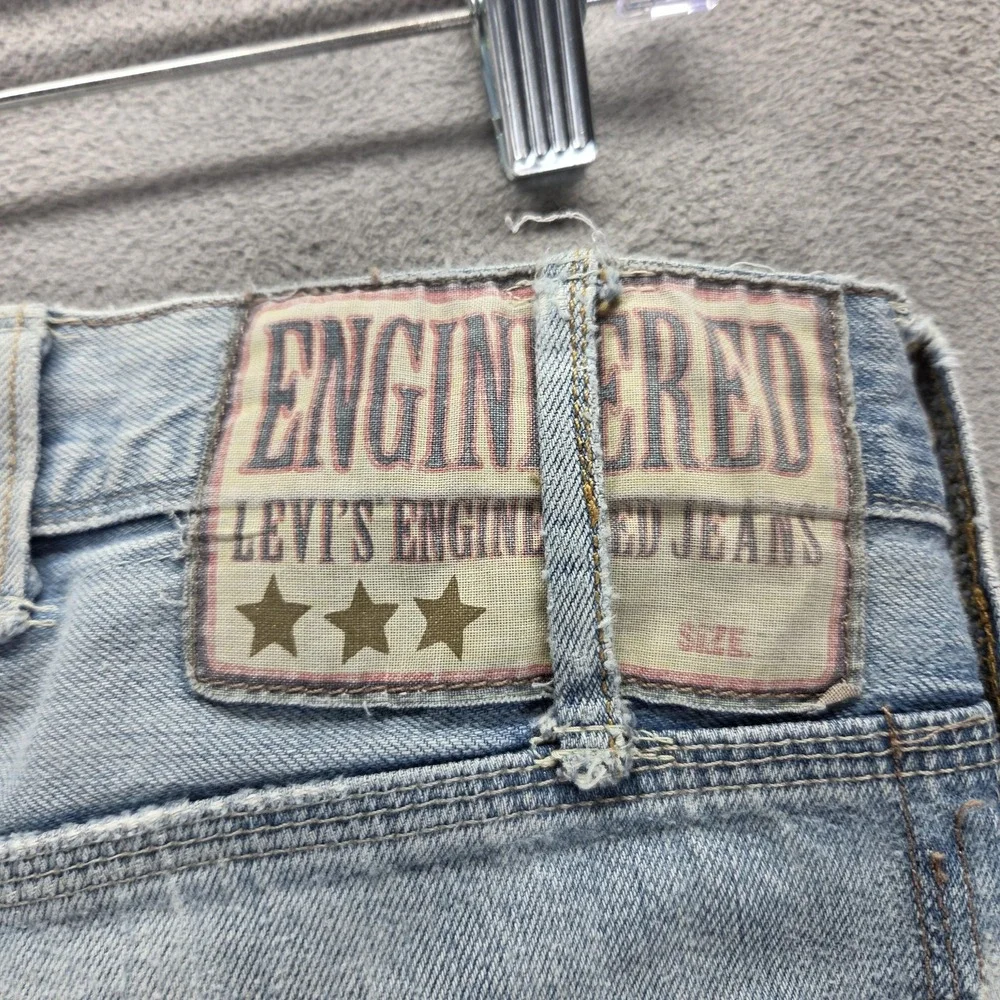 VTG Levis Engineered Jeans Mens Blue Light Wash Button Fly Fits 30x30